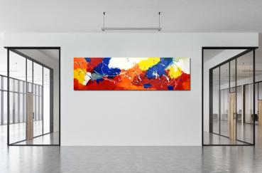 Colorpower- XXL abstrakte Malerei Büro Bilder